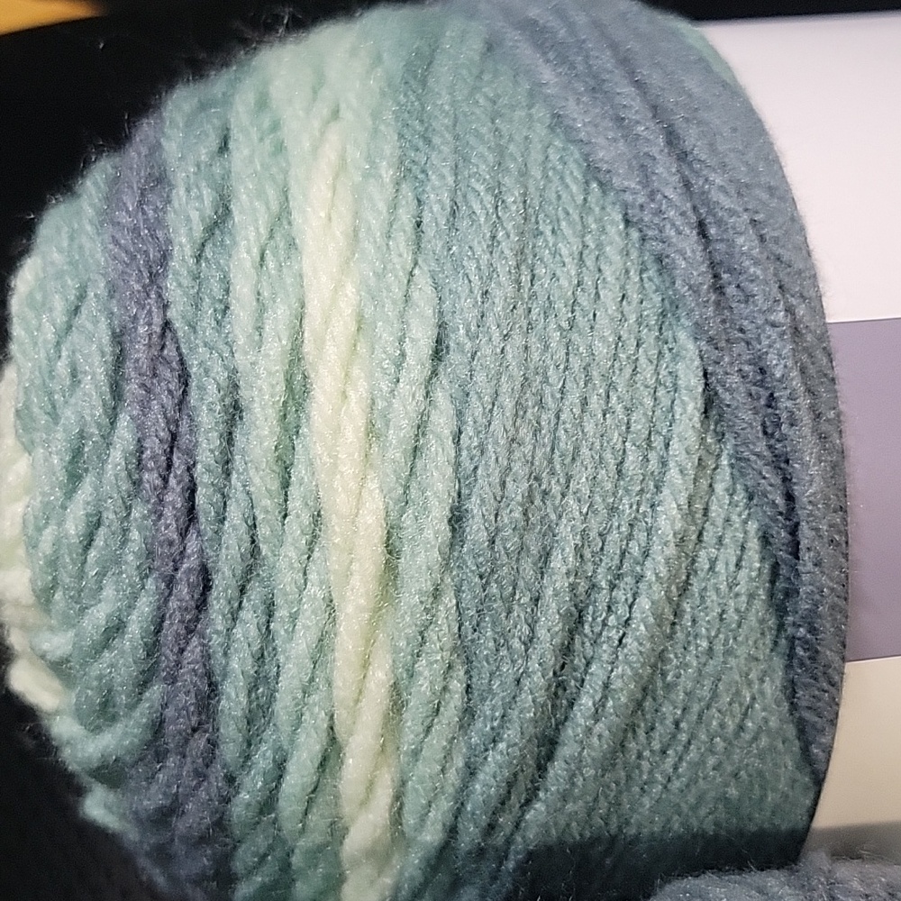 Caron Jumbo Yarn Ombre-White Water-12 Oz. Set Of 2